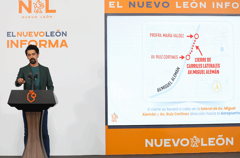 Cierre vial en lateral de Miguel Alemán por construcción de Línea 6 del Metro