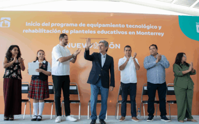 Nuevo León Reduce la Brecha Digital con Tecnología y Rehabilitación de Escuelas en Monterrey