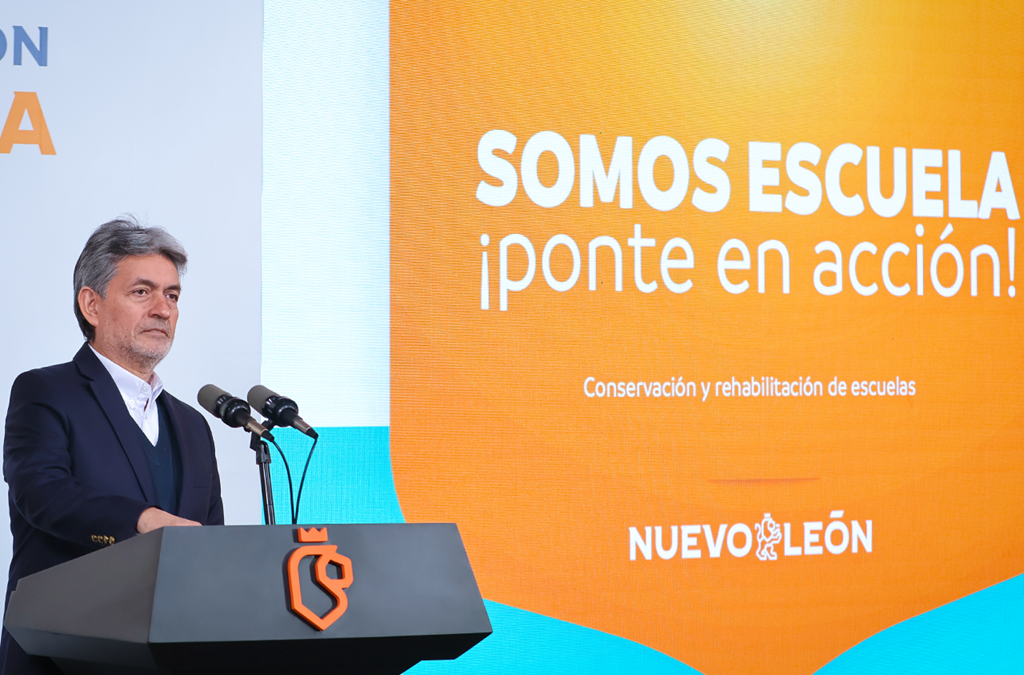 Impulsa Nuevo León Iniciativa ‘Somos Escuela: ¡Ponte en Acción!’ con Inversión de 150 MDP para Rehabilitación Educativa