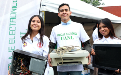 Fortalece UANL cultura del reciclaje electrónico