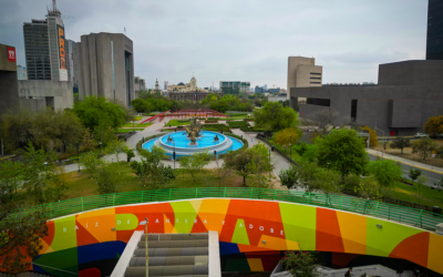 Entrega SCNL el primer mural de “Trazos Mundialistas” en la Estación Zaragoza de Metrorrey