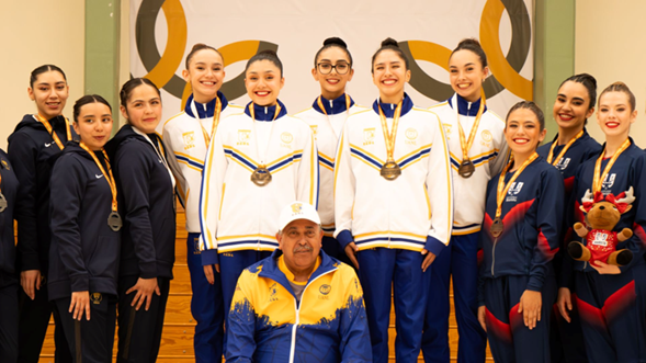 Gimnasia aeróbica de Tigres brilla con cinco medallas