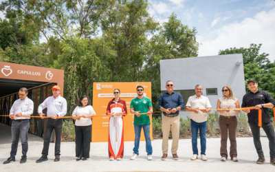 Samuel García y Mariana Rodríguez inauguran Puente Capullos para unir espacios clave en Guadalupe